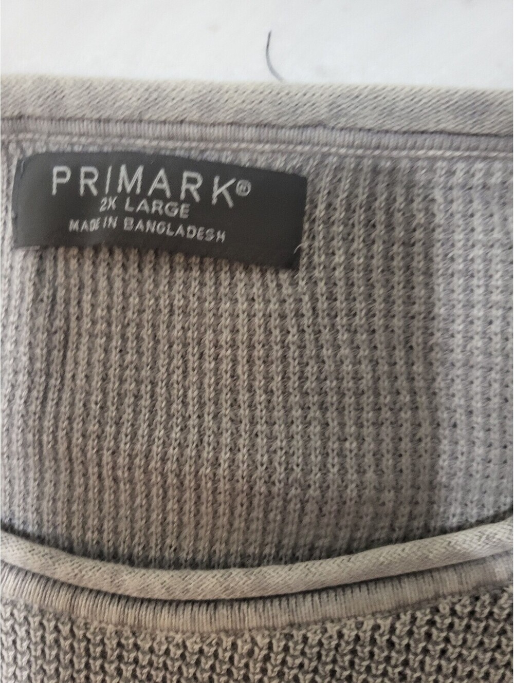 Primark 2XL Large Gray Knit Sweater